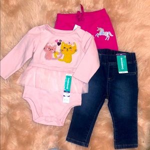 Baby Girl Outfit Trio 12M